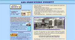 Desktop Screenshot of leo-computers.org.uk